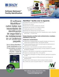 Hoja informativa del software MarkWare 3
