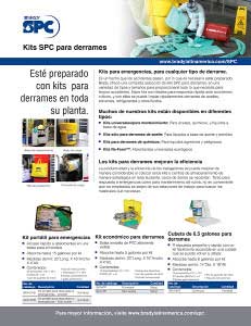Guía informativa de kits de absorbentes SPC