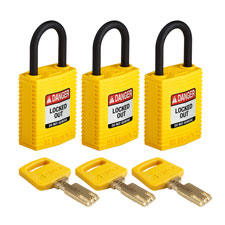 Brady Part Cpt Ylw Pl Ka Pk Safekey Compact Nylon Lockout