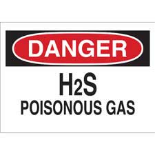 Danger H S Poisonous Gas Sign Brady Bradyid