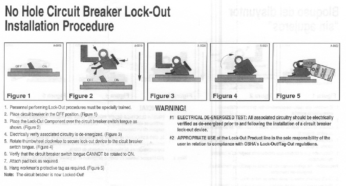 Circuit Breaker Lockout - Clamp-On Flip Cover | Part: 65396