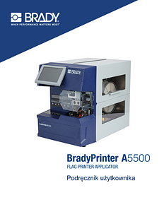 BradyPrinter A5500 User Manual - Polish
