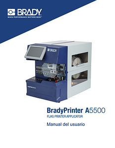 BradyPrinter A5500 User Manual - Spanish
