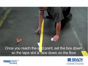 Applying and Removing Brady's ToughStripe Floor Marking Tape - Demo Video