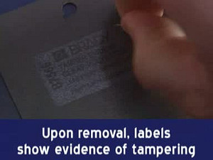 B-7566 Tamper Evident Label Material Demo
