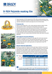 B-7634 Polyimide masking film - Information sheet