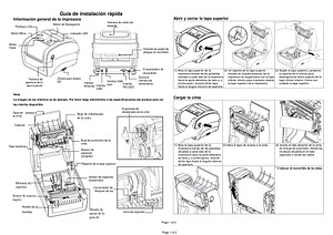 BBP12 Label Printer Quick Start Guide - Spanish