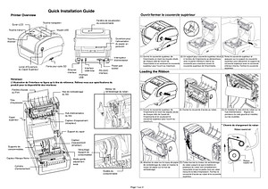 BBP12 Label Printer Quick Start Guide - French