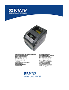 BBP33 Printer: Quick Start Guide