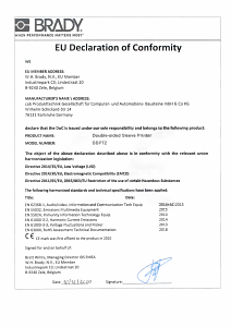 BBP72 - EU Declaration of Conformity