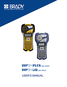 BMP21-PLUS User Guide - English
