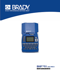 Etikettendrucker BMP51 - Benutzerhandbuch