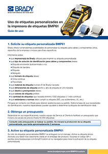 Uso de etiquetas personalizadas en la impresora de etiquetas BMP61 - Guía de uso