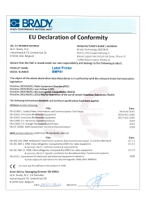 BMP61 - EU Declaration of Conformity