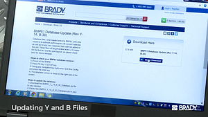 Update firmware and Y & B files on your Brady BMP®61 Label Printer