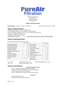 BSP™31 Filter Informational Data Sheet