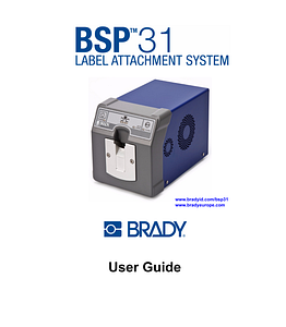 BSP31 User Guide - English