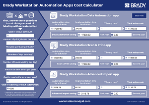 Brady Workstation Automation Apps Cost Calculator (RAND)