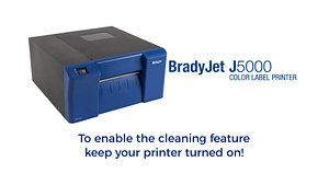 How to install or replace the print head on the BradyJet J5000 printer