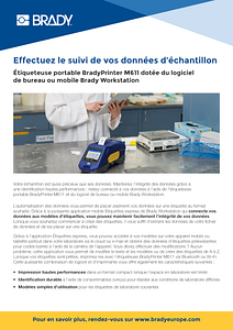 Work file and high res pdf file for the M611 Lab Infosheet in French