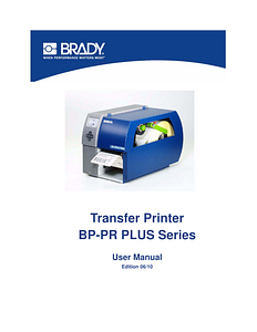 BP PR PLUS Product Manual - English