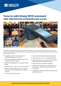 Tune in with Brady RFID scanners! - Informational sheet
