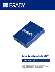Brady Script Emulator for ZPL - Brady Part: M-SCRIPT-ADAPT-NA | Brady ...