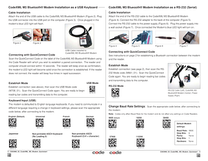 CodeXML M3 Bluetooth Modem - Quickstart Guide - English