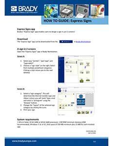 Express Signs How To Guide - English