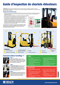 Forklift Inspection Guide poster A2 - French