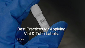 Best Practices for applying vial and tube FreezerBondz labels