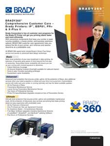 BRADY360 Comprehensive Customer Care Literature - Brady IP Printer System