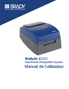 BradyJet J2000 User Manual
