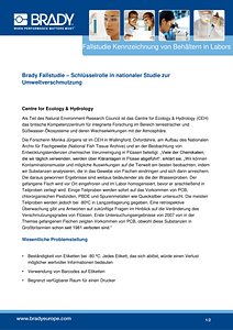 Playing a key role in a national pollution study - Lab case study in German