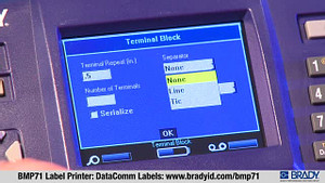 BMP71 Printer: Datacomm Labels