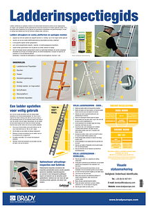 Ladder Inspection Guide Poster A2 - Dutch