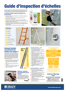 Ladder Inspection Guide Poster A2 - German