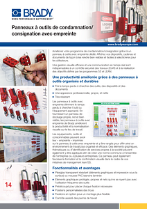 Lockout Tagout Shadow Board Sellsheet - French
