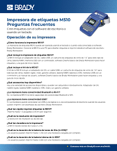 Preguntas frecuentes de la M610
