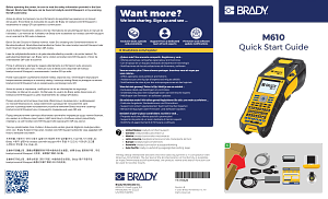 M610 Label Printer - QWERTY EU - Brady Part: M610-QWERTY-EU | Brady ...