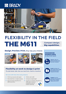 M611 Label Printer : Flexibility in the field - infosheet