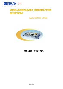 MANUALE D'USO VP500