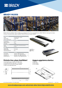 16-Port Multiplexer for FR22 Fixed RFID Reader - Brady Part: B-FR22 ...