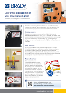 Conforme pictogrammen voor machineveiligheid - Nederlands