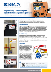 Machine Safety Signs infosheet - Hungarian