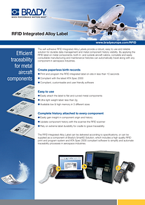 RFID Integrated Alloy Label Sellsheet in English