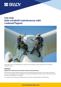 Safe windmill maintenance with Lockout/Tagout