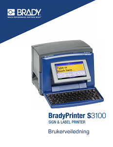 BradyPrinter S3100 Manual