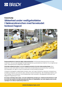 Sikkerhed under vedligeholdelse i fødevarebranchen med farvekodet lockout/tagout