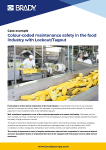 Colour-coded maintenance safety in the food industry with Lockout/Tagout
